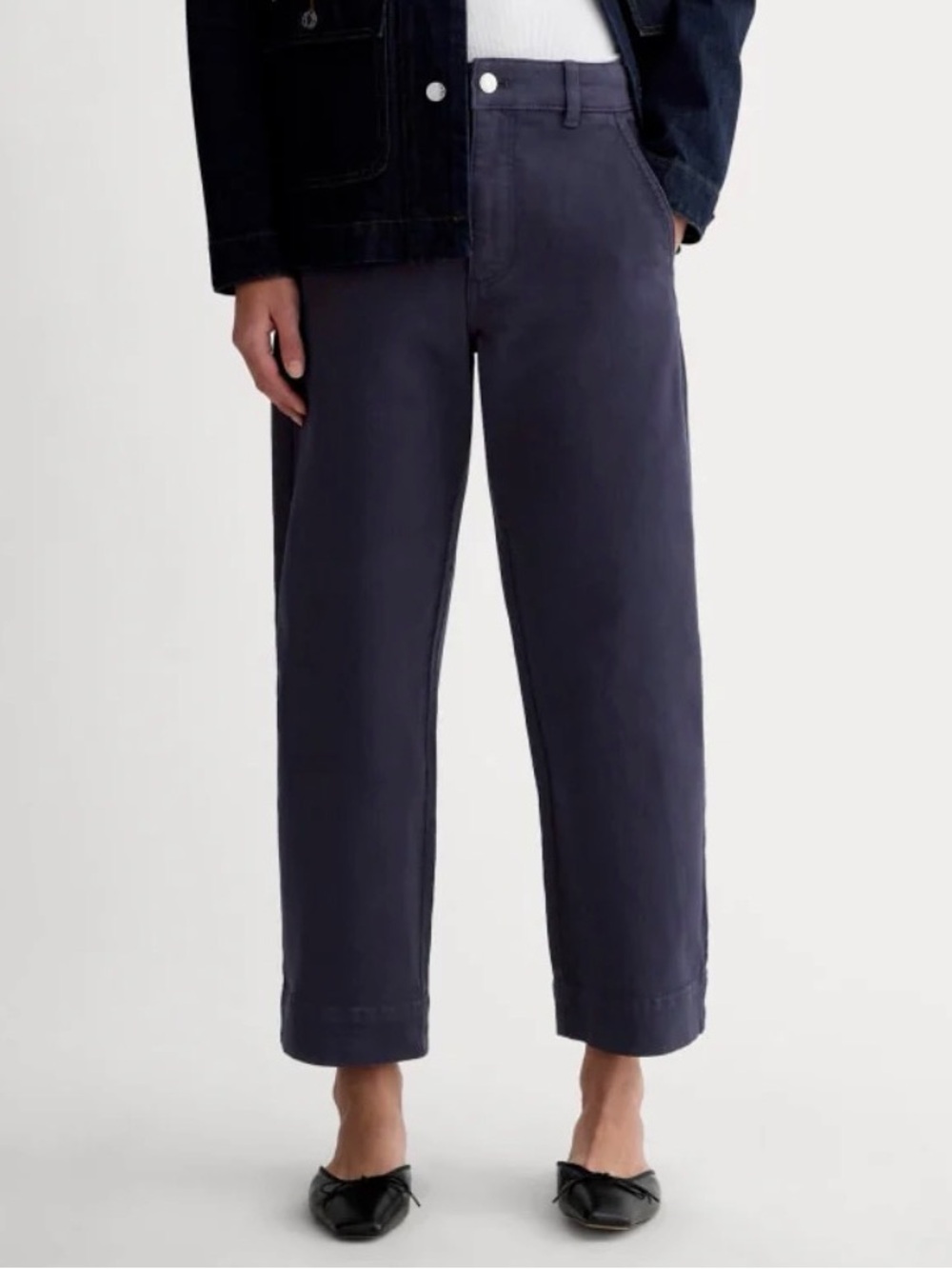 Everlane The Utility Straight-Leg Pant in Navy
